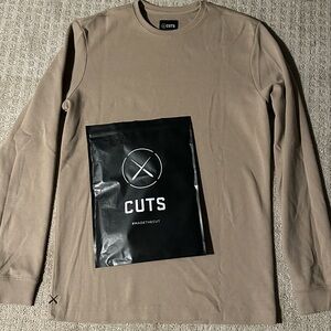 NEW in bag Cuts Clothing Signature Waffle Thermal Long Sleeve Shirt Mens Small